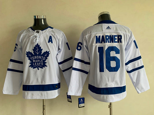 Men's Toronto Maple Leafs Mitch Marner #16 White Player Game Jersey1