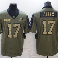 Josh Allen #17 Buffalo Bills Brown Game Player Jersey - JerseysFreak