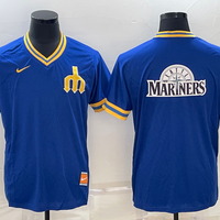 Men's Seattle Mariners Blue Replica Team Jersey1