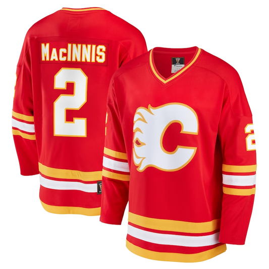 Men's Calgary Flames Al Macinnis #2 Red Breakaway Retired Player Jersey1