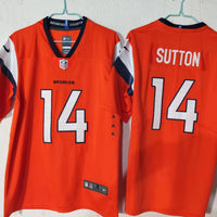 Men's Denver Broncos Courtland Sutton #14 Orange Team Game Jersey