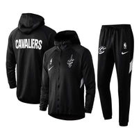 Men's Cleveland Cavaliers 2019/20 Showtime Full-Zip Therma Flex Performance Hoodie