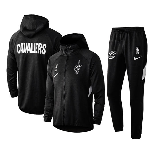Men's Cleveland Cavaliers 2019/20 Showtime Full-Zip Therma Flex Performance Hoodie