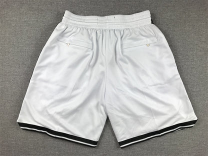 Men's Brooklyn Nets White Pocket Shorts1