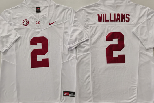 Men's Alabama Crimson Tide Ryan Williams #2 White Game Jersey