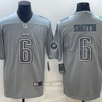 Men's Philadelphia Eagles DeVonta Smith #6 Gray Atmosphere Fashion Game Jersey1
