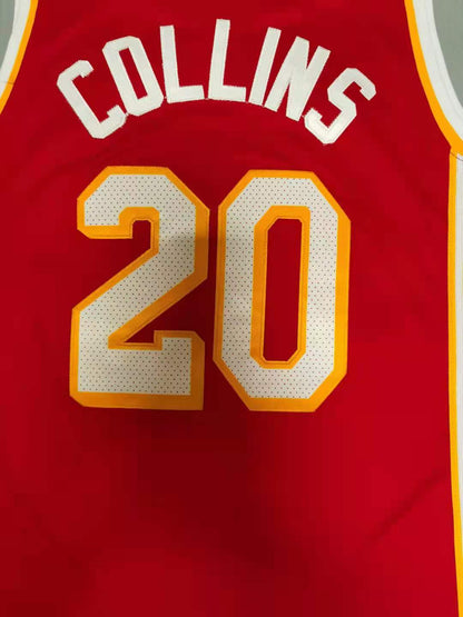 Men's Atlanta Hawks John Collins #20 Red 2019/20 Swingman Jersey1