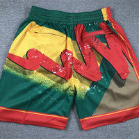 Men's Seattle SuperSonics Red/Green Swingman Pocket Shorts