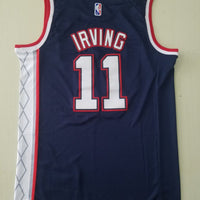 Men's Brooklyn Nets Kyrie Irving Navy 2021/22 Swingman Jersey1 - City Edition