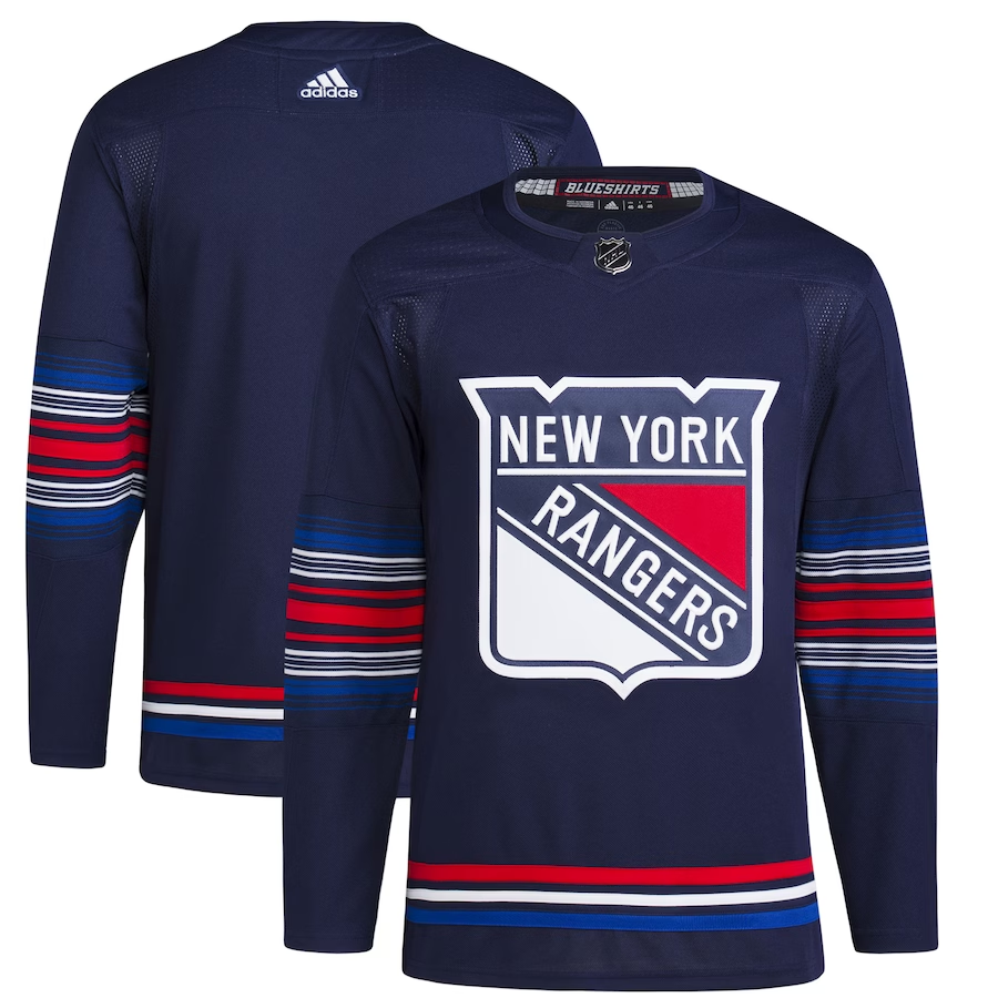 Men's New York Rangers Navy Alternate Authentic Primegreen Blank Jersey1