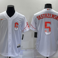 Men's San Francisco Giants Mike Yastrzemski #5 White Replica Baseball Jersey1 City Edition