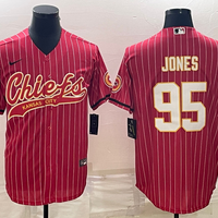 Men's Kansas City Chiefs Chris Jones #95 Red Player Jersey1 Joint Edition