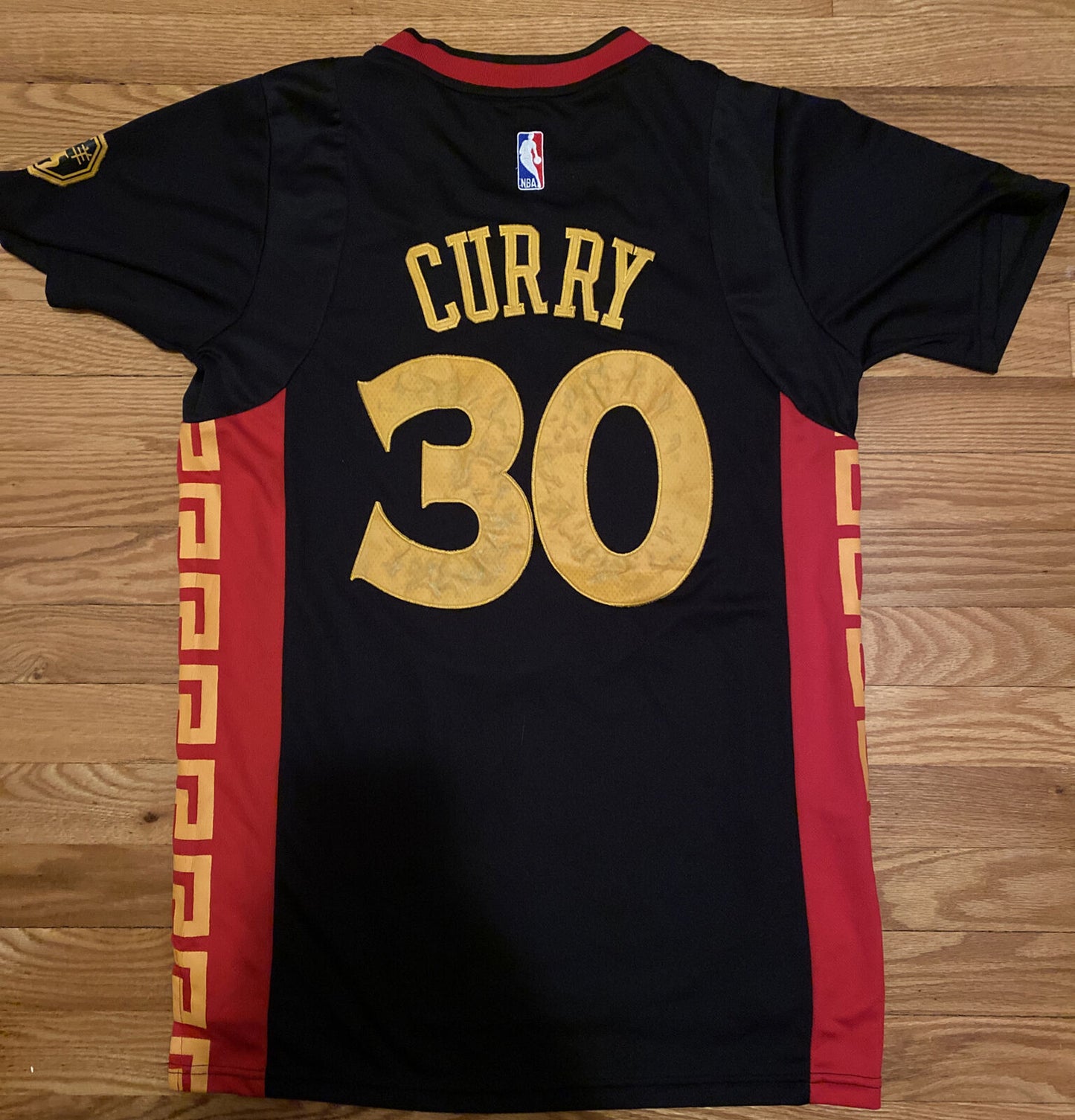 Men's Golden State Warriors Stephen Curry #30 Chinese New Year Jersey1