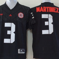 Men's Nebraska Huskers Taylor Martinez #3 Black Player Game Jersey