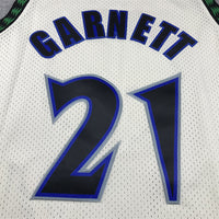 Men's Minnesota Timberwolves Kevin Garnett #21 Cream Hardwood Classics Swingman Jersey1