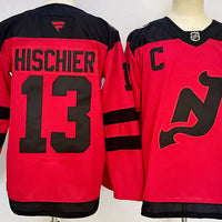 Nico Hischier #13 New Jersey Devils Red Jersey - JerseysFreak