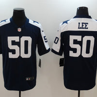 Men's Dallas Cowboys Sean Lee #50 Navy Game Jersey1