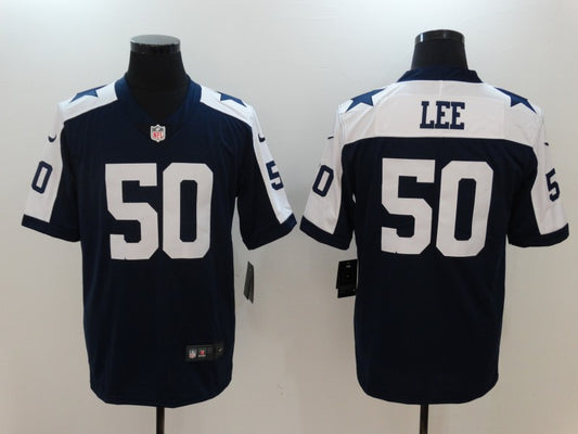 Men's Dallas Cowboys Sean Lee #50 Navy Game Jersey1