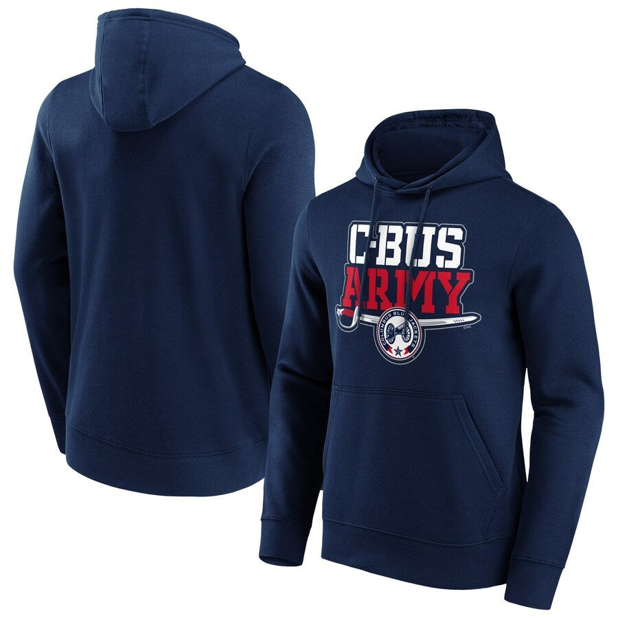 Men's Columbus Blue Jackets Navy Fanatics Branded Hometown Graphic Hoodie