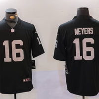 Men's Las Vegas Raiders Jakobi Meyers #16 Black Game Jersey1