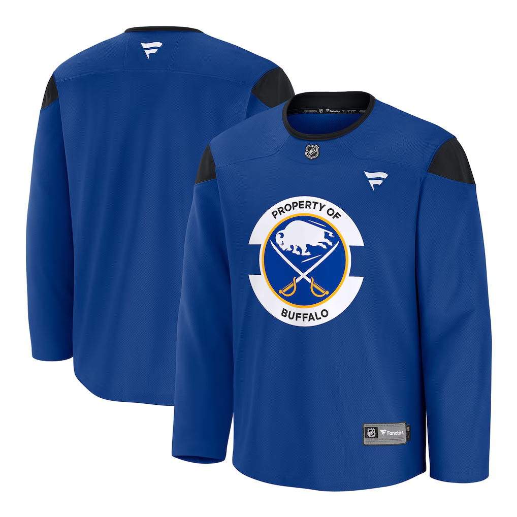 Buffalo Sabres Royal Practice Blank Jersey - JerseysFreak