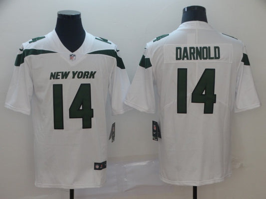 Men's New York Jets Sam Darnold #14 White Game Jersey1