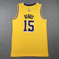 Men's Los Angeles Lakers Austin Reaves #15 Gold 2022/23 Swingman Jersey1 - Icon Edition