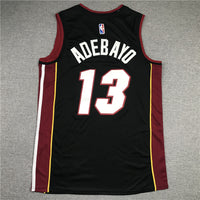 Men's Miami Heat Bam Adebayo #13 Black 2022/23 Fast Break Replica Jersey1 - Icon Edition