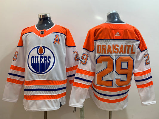Men's Edmonton Oilers Leon Draisaitl #29 White Breakaway Player Jersey1