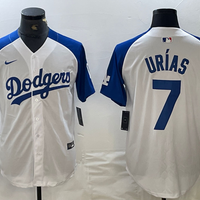 Men's Los Angeles Dodgers Julio Urias #7 White Limited Jersey1