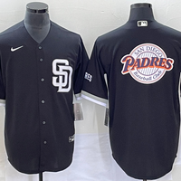 Men's San Diego Padres Black Replica Player Jersey1