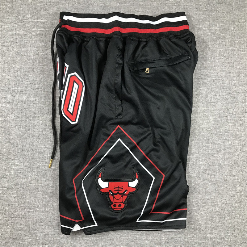 Men's Chicago Bulls Black Pocket Shorts1