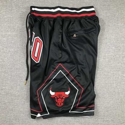 Men's Chicago Bulls Black Pocket Shorts1