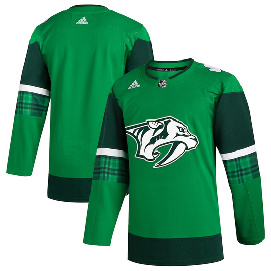 Men's Nashville Predators Kelly Green 2023 St. Patrick's Day Primegreen Authentic Blank Jersey1