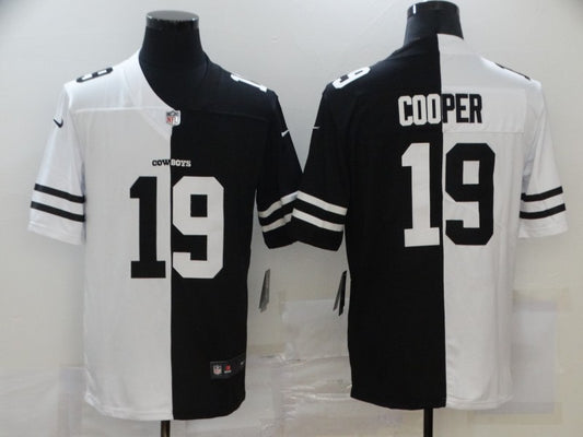Men's Dallas Cowboys Amari Cooper #19 Black/White Game Jersey1