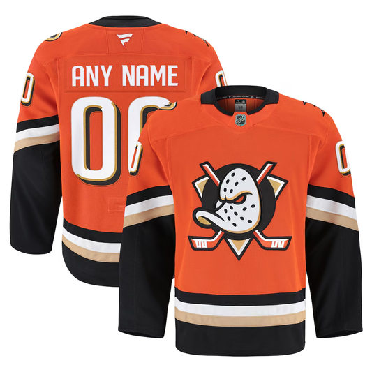 Men's Anaheim Ducks Fanatics Orange Home Authentic Pro Custom Jersey