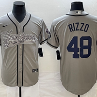 Men's New York Yankees Anthony Rizzo #48 Gray Player Jersey1 Joint Edition