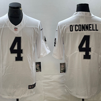 Men's Las Vegas Raiders Aidan O'Connell #4 White Game Jersey1