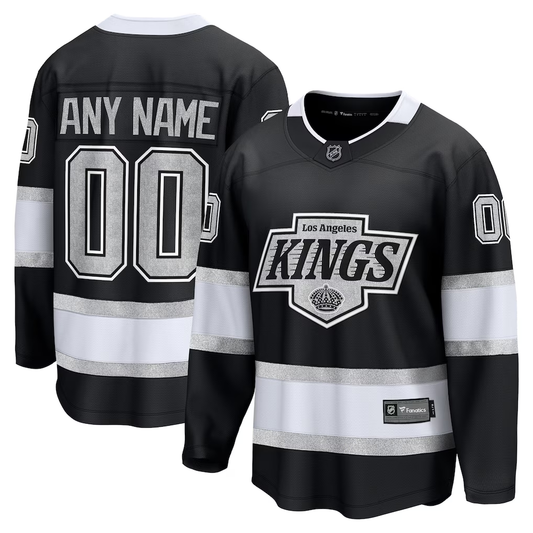 Men's Los Angeles Kings Fanatics Black Custom Jersey