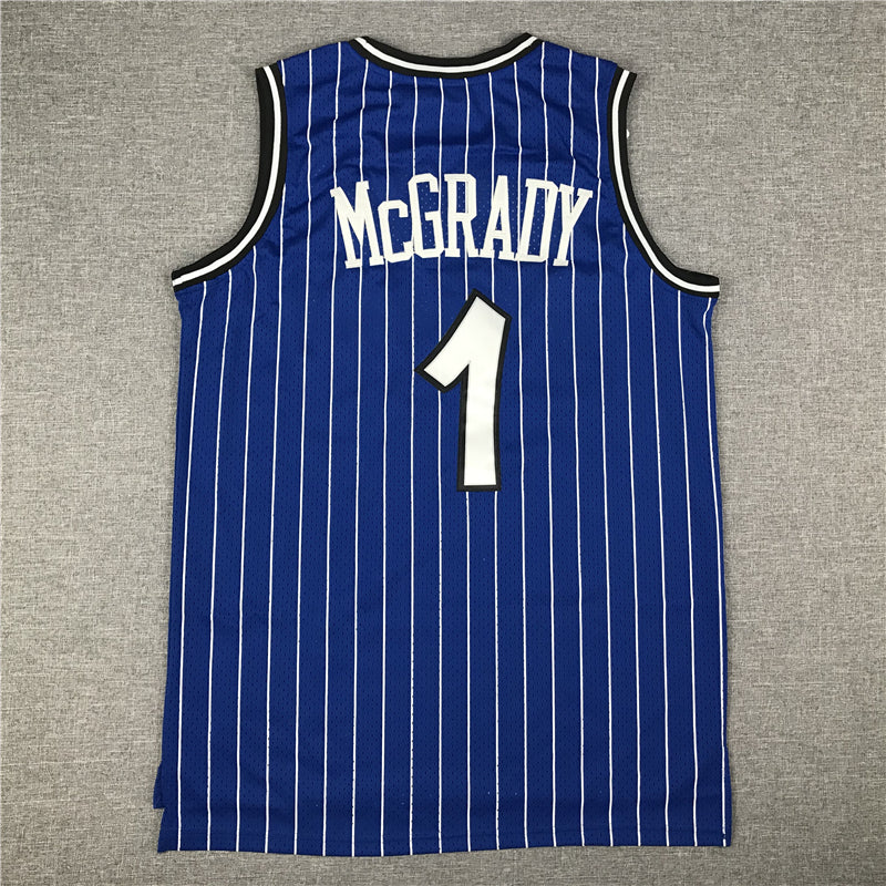 Men's Orlando Magic Tracy McGrady 2003-04 Blue Hardwood Classics Swingman Jersey1