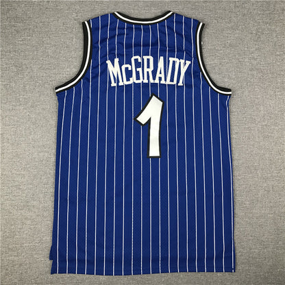 Men's Orlando Magic Tracy McGrady 2003-04 Blue Hardwood Classics Swingman Jersey1