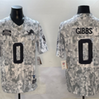 Men's Detroit Lions Jahmyr Gibbs #0 Arctic Camo 2024 Salute to Service Limited Jersey