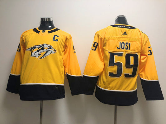 Men's Nashville Predators Roman Josi #59 Gold Home Breakaway Player Jersey1