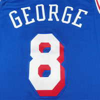 Men's Philadelphia 76ers Paul George #8 Royal Swingman Jersey1 - Icon Edition