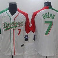 Men's Los Angeles Dodgers Julio Urias #7 White Stitched Baseball Jersey1
