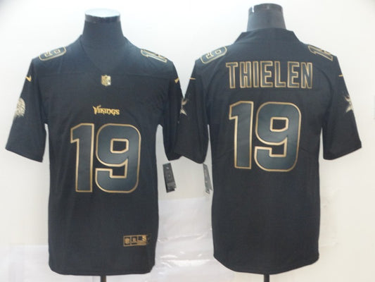 Men's Minnesota Vikings #19 Adam Thielen Black Game Jersey1
