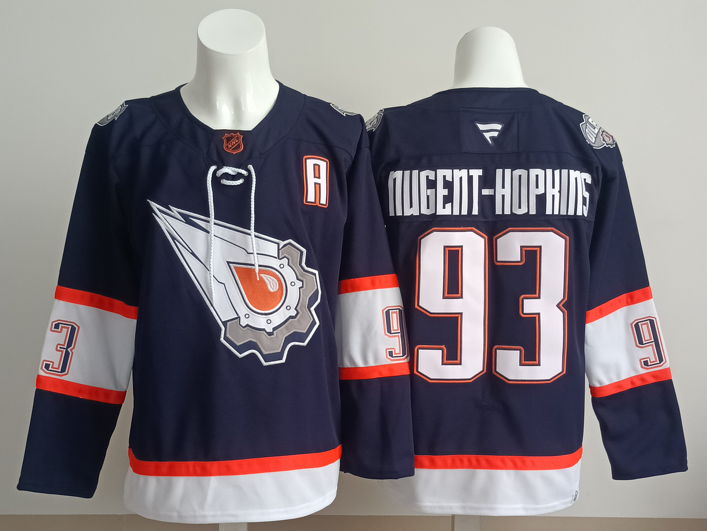 Men's Edmonton Oilers Ryan Nugent-Hopkins #93 Navy Player Game Jersey