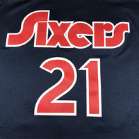 Men's Philadelphia 76ers Joel Embiid Navy 2021/22 Swingman Jersey1 - City Edition