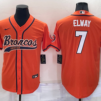 Men's Denver Broncos John Elway #7 Orange Game Jersey1 Joint Edition