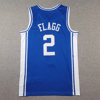 Men's Duke Blue Devils Cooper Flagg #2 Blue Replica Basketball Jersey